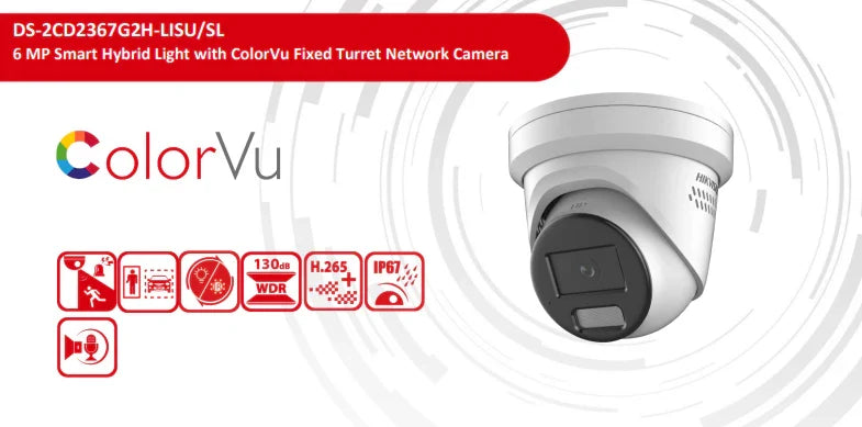 Hikvision 6MP / 8MP CCTV Kit upto 7 Cameras kit 8-CH NVR, DS-2CD2367G2H-LISU/SL / DS-2CD2387G2H-LISU/SL, 7608NI-M2/8P, No HDD
