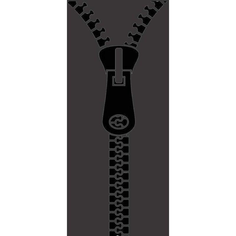 Black zipper opening for storage bag with reinforced pull tab and track