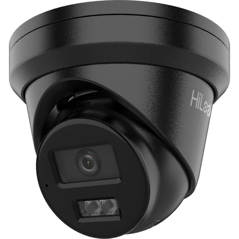 HiLook IPC-T282H-MU 8MP AcuSense Turret IP Camera (BLACK) with Built-in Mic (2.8mm, AI Detection, 30m IR, IP67)