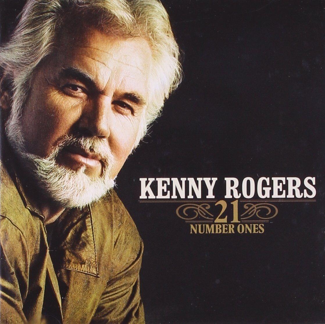 Kenny Rogers 21 Number Ones CD album cover with portrait and bold title text