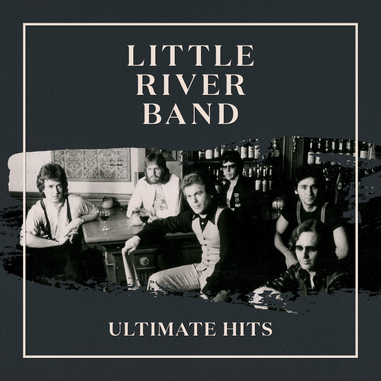 Little River Band Ultimate Hits 2CD album cover with band photo on dark background