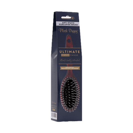 Anti-static porcupine brush box packaging, Plush Puppy Ultimate brush range