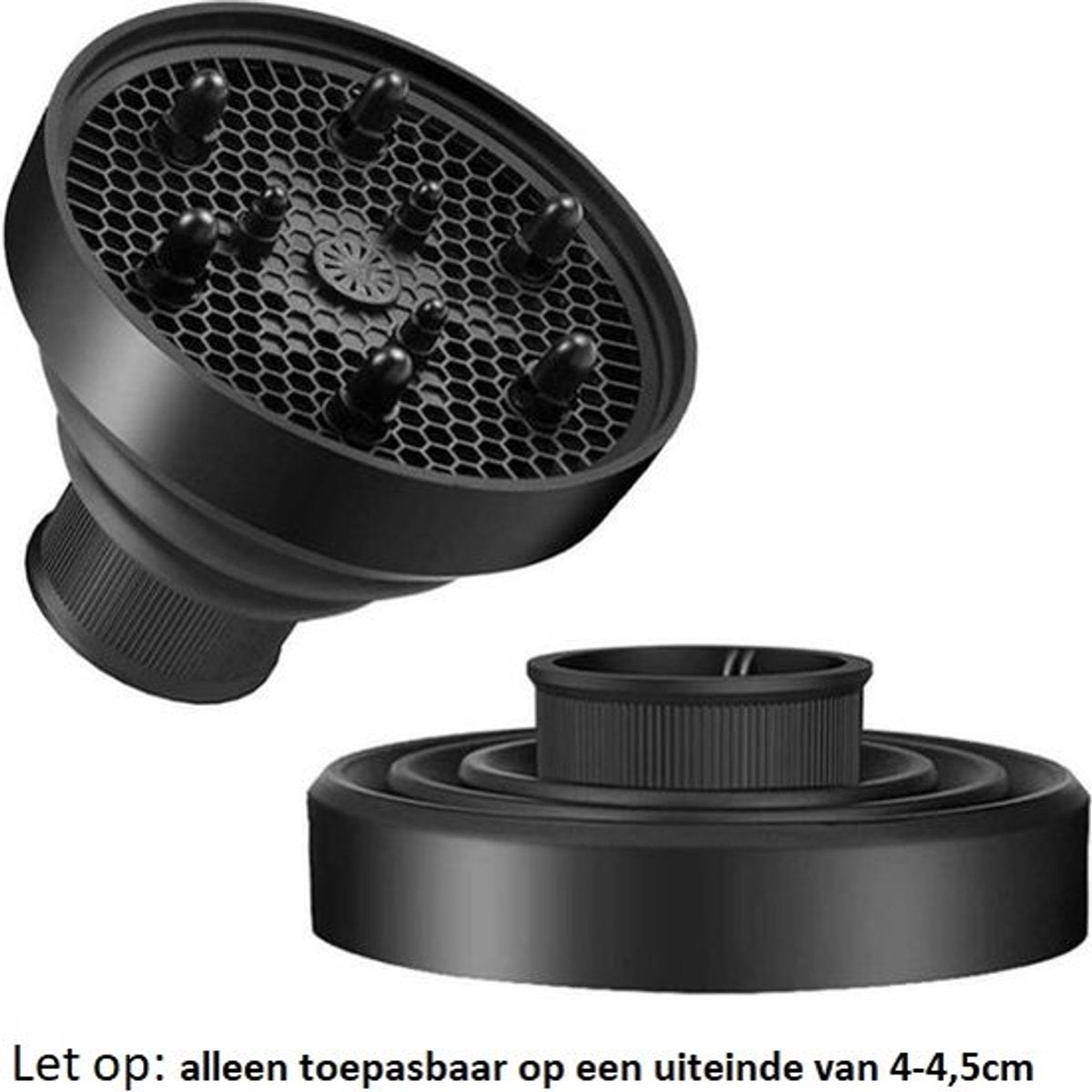 Universal Hair Dryer Diffuser Nozzle - Universal Silicone for Curls, Universal for Brushes