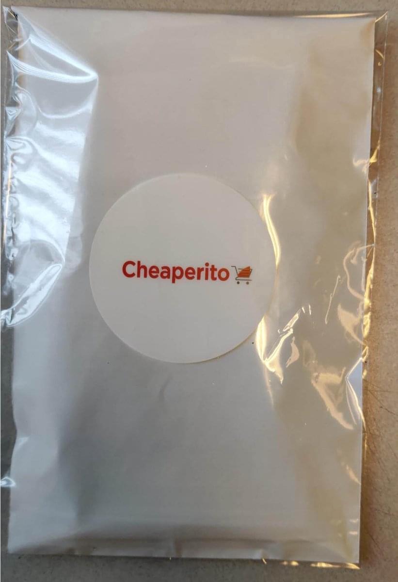 Elastic headband packaged in a sealed plastic bag