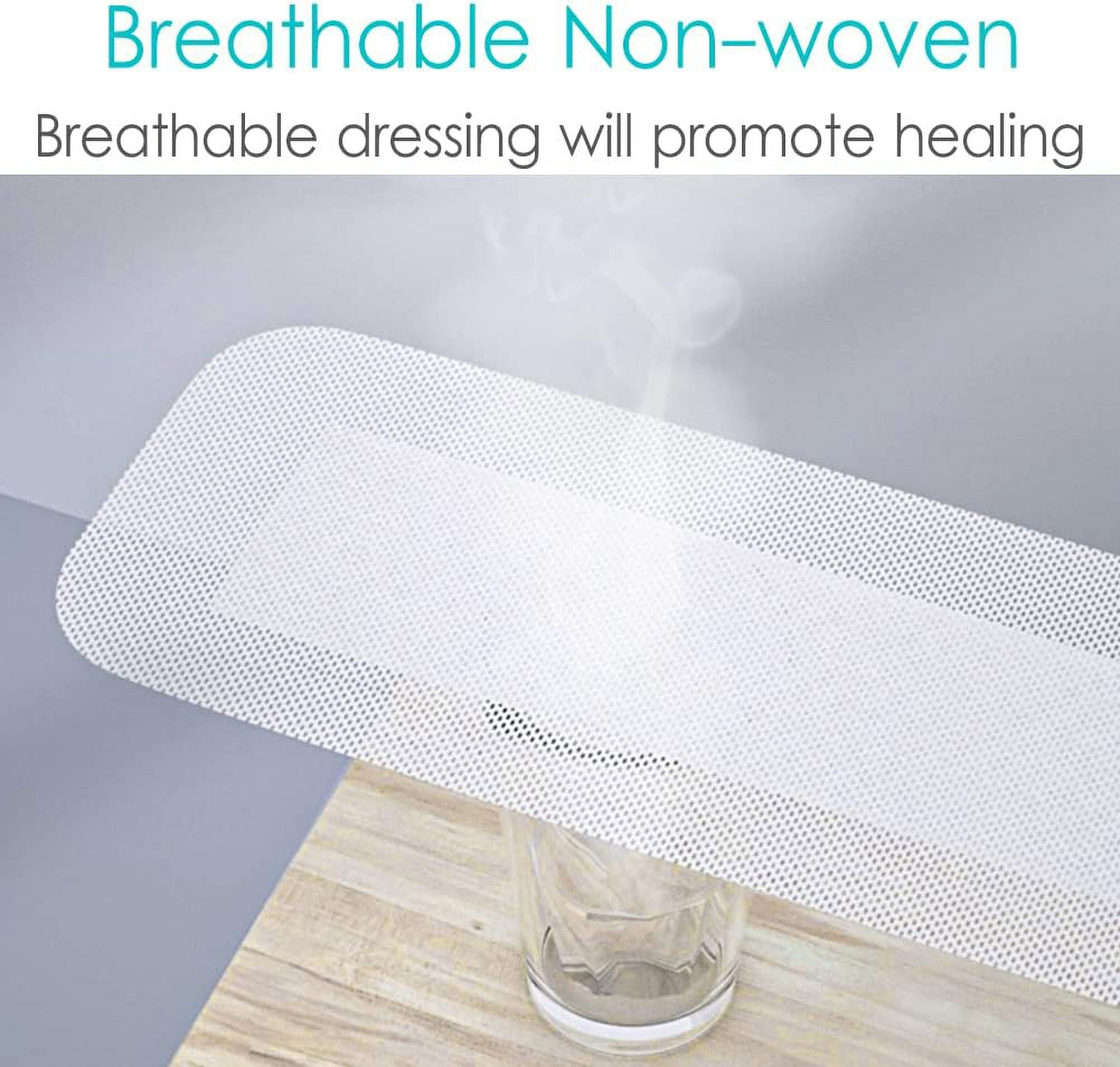 Adhesive Island Dressings - 4x10" Bordered Gauze Bandage for Knee, Hip, Arm, Leg, Abdominal Incisions