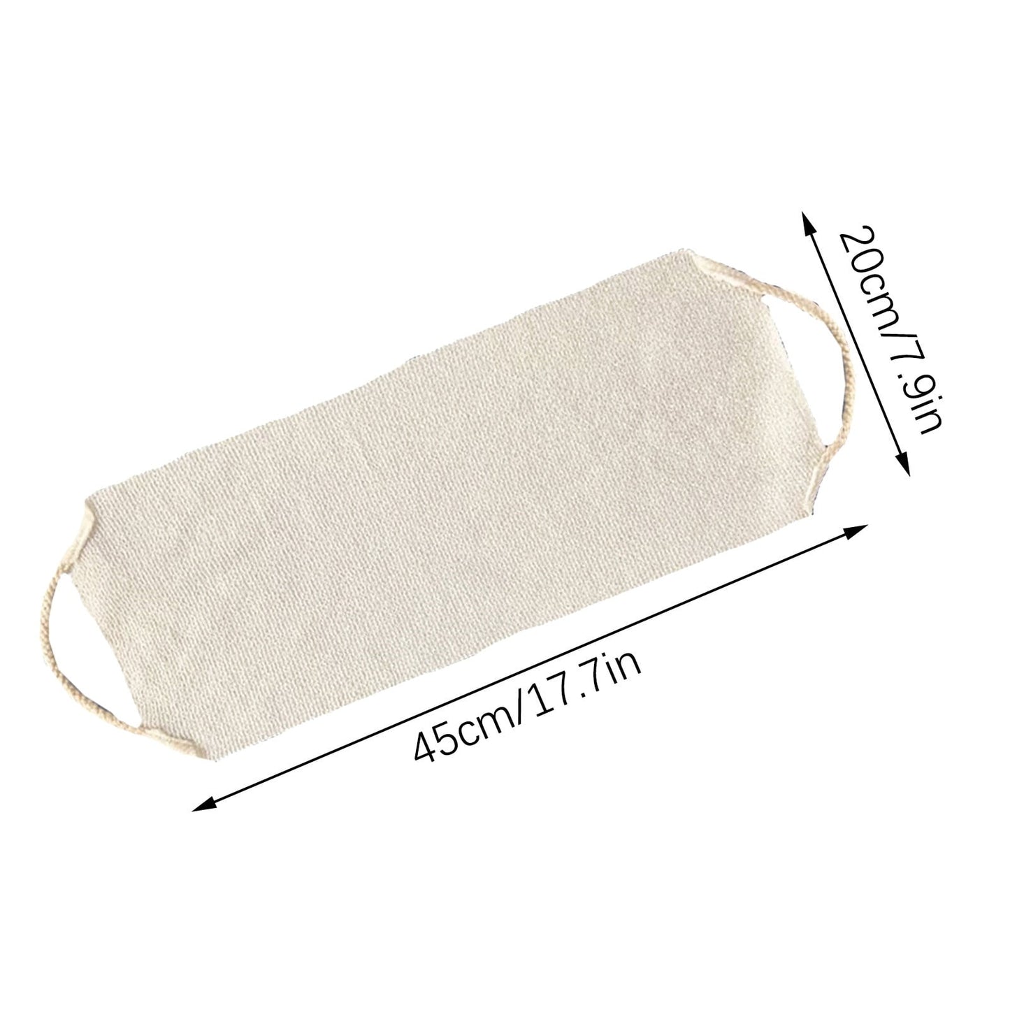 Chmadoxn Back Scrub for Shower Exfoliating Washcloth Back Cloth Body Extended Length Scrub Towel Nylon Exfoliating Stretchable Pull Strap Wash Cloth for Bath Body Scrub Washcloth 45 x 20 cm Orange