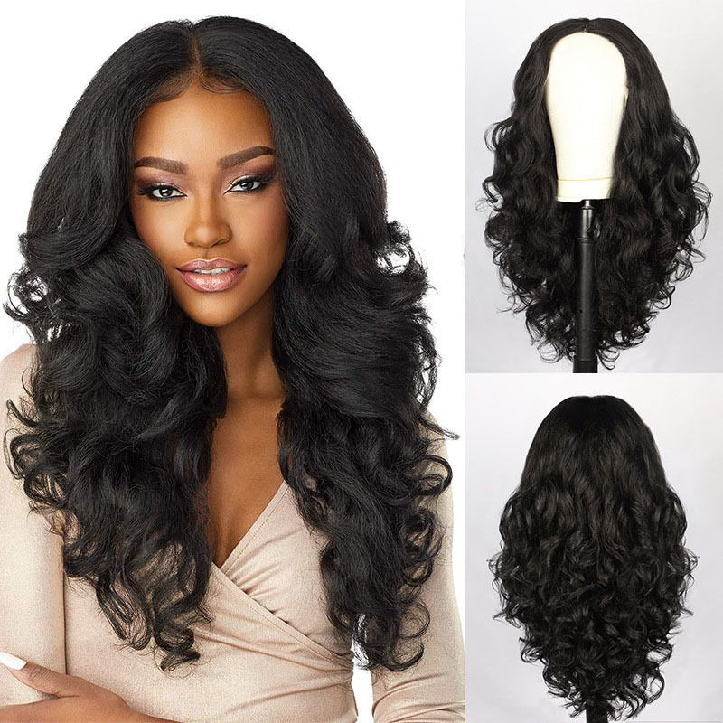 Lace 26in-Lacefrontal Hand Tied Glueless Synthetic With Natural Density Preplucked Hairline (black)