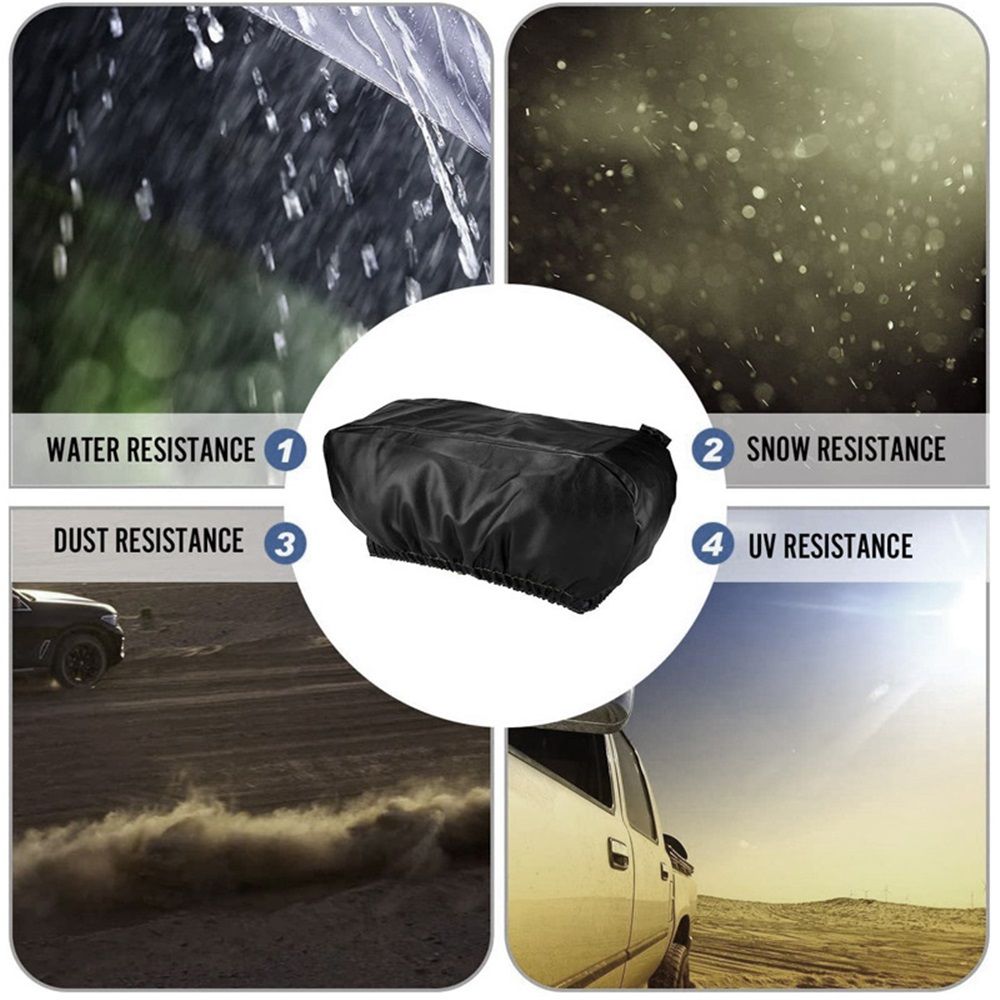 Winch Cover Waterproof Heavy Duty Winch Protection Dust Covers for Indoor Outdoor Electric Winches(black,24*14*7inch)