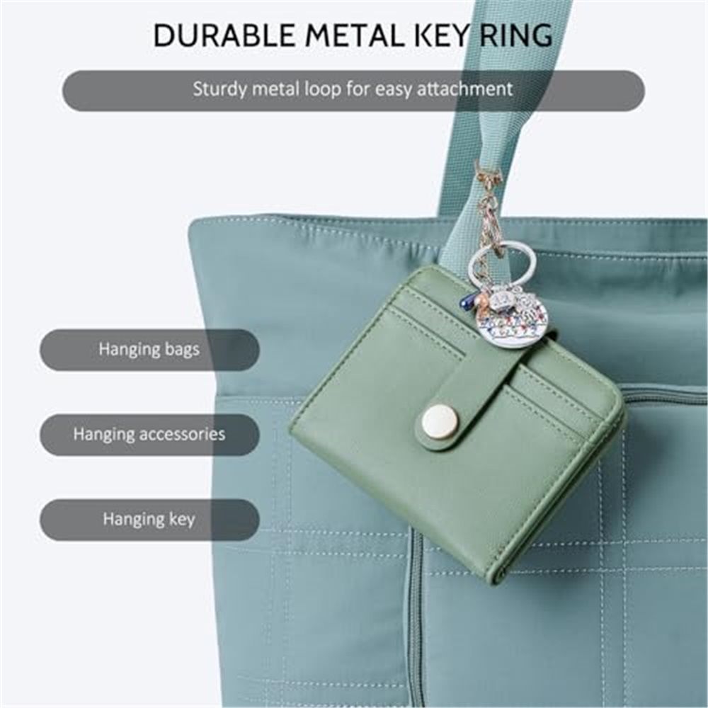 Slim Wallet for Women,Blocking Bifold Credit Card Holder with Zipper Coin Pocket,ID Window,Keychain(Green)
