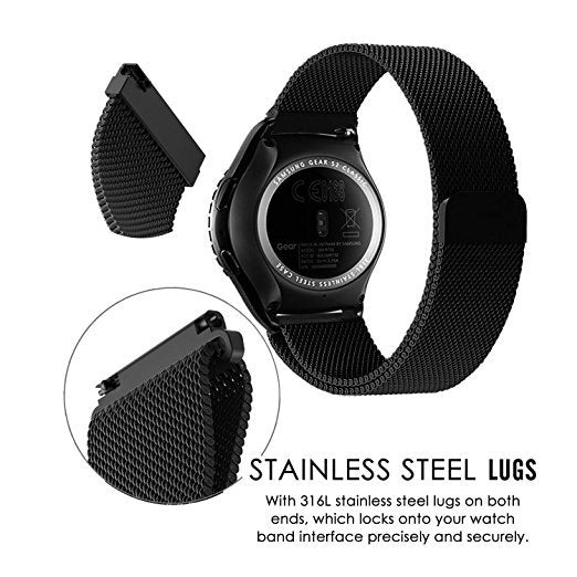 Stainless Steel Milanese Magnetic Bracelet for Garmin venu 2/venu SQ/venu 2S Venu2S Gold