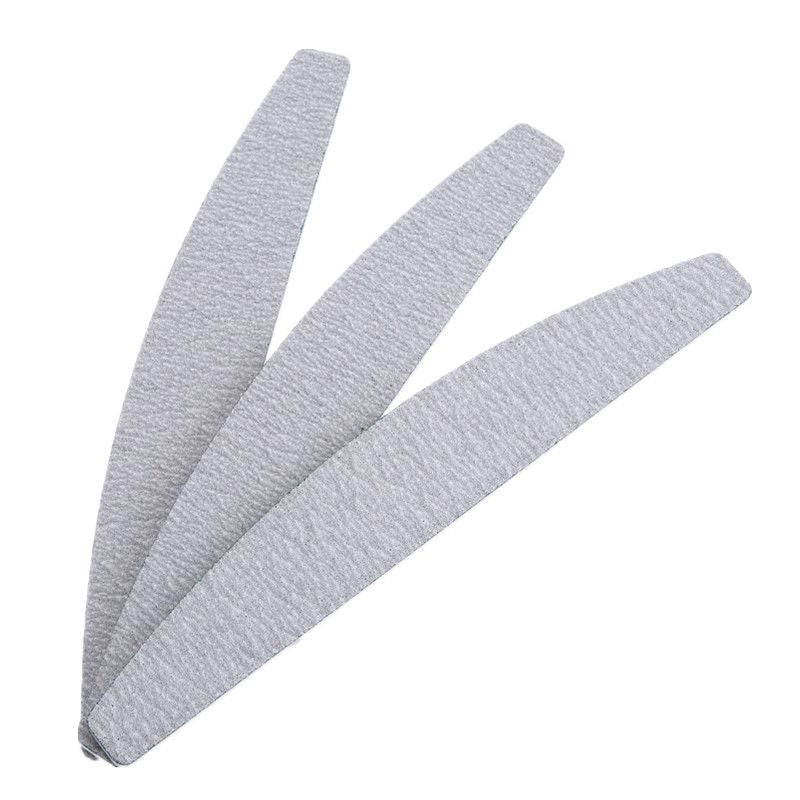 5-pack Half Moon Zebra Nail Files, 100/120 Grit, with Storage Case