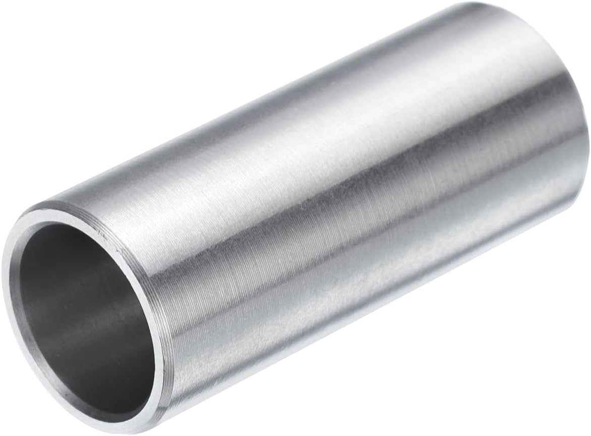 5pcs Stainless Steel Spacer 1/2" Bore x 5/8" OD x 1-1/2" Length Screw Standoff Bushing Plain Finish Round Metal Spacer for 1/2 Screws Bolts and Rods