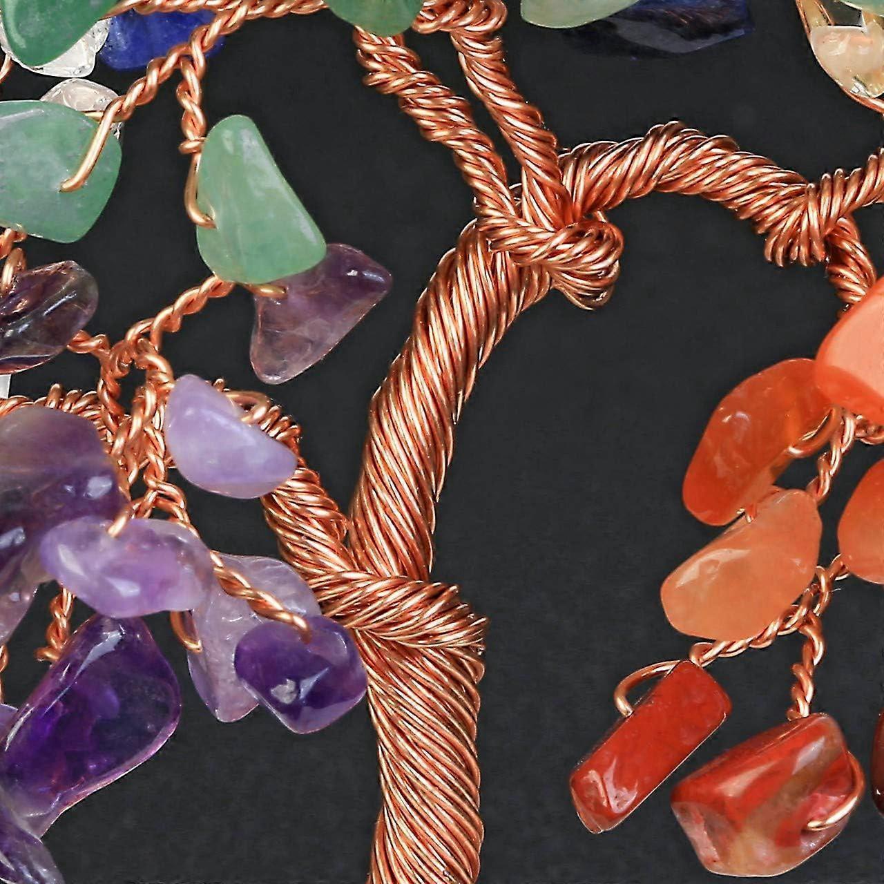 Premium quality natural chakra crystal tree with healing properties