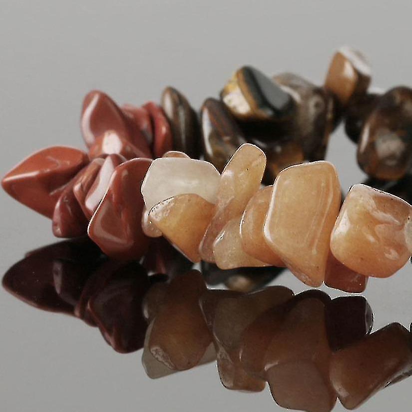 Natural Stone 7-chakra Chip Beads Healing Crystal Bracelet