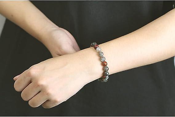 Men Women 8mm Natural Stone Bead Stretch Bracelet Healing Crystal Gemstone Beaded Bracelets