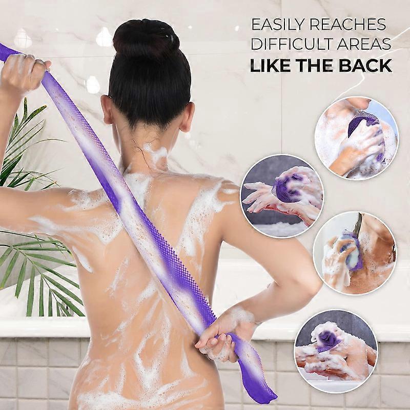 African Long Net Bath Sponge, Exfoliating Wash Cloth