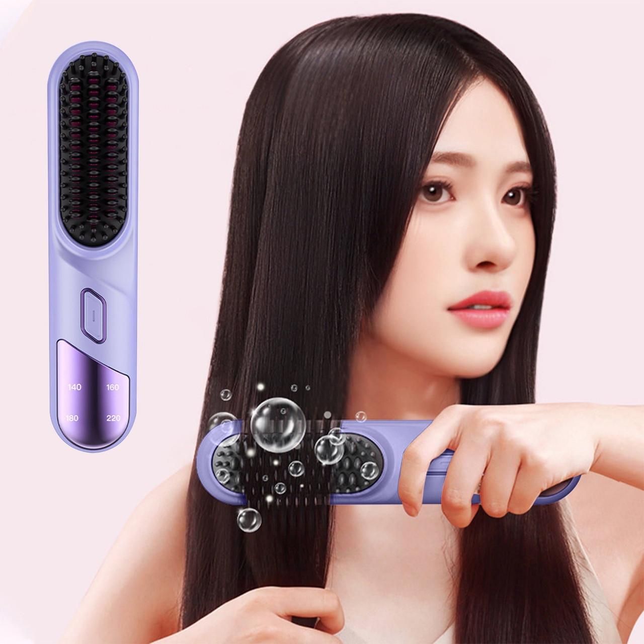 Cordless Hair Straightener and Curler 2 in 1 Mini Ceramic Flat Iron for Travel