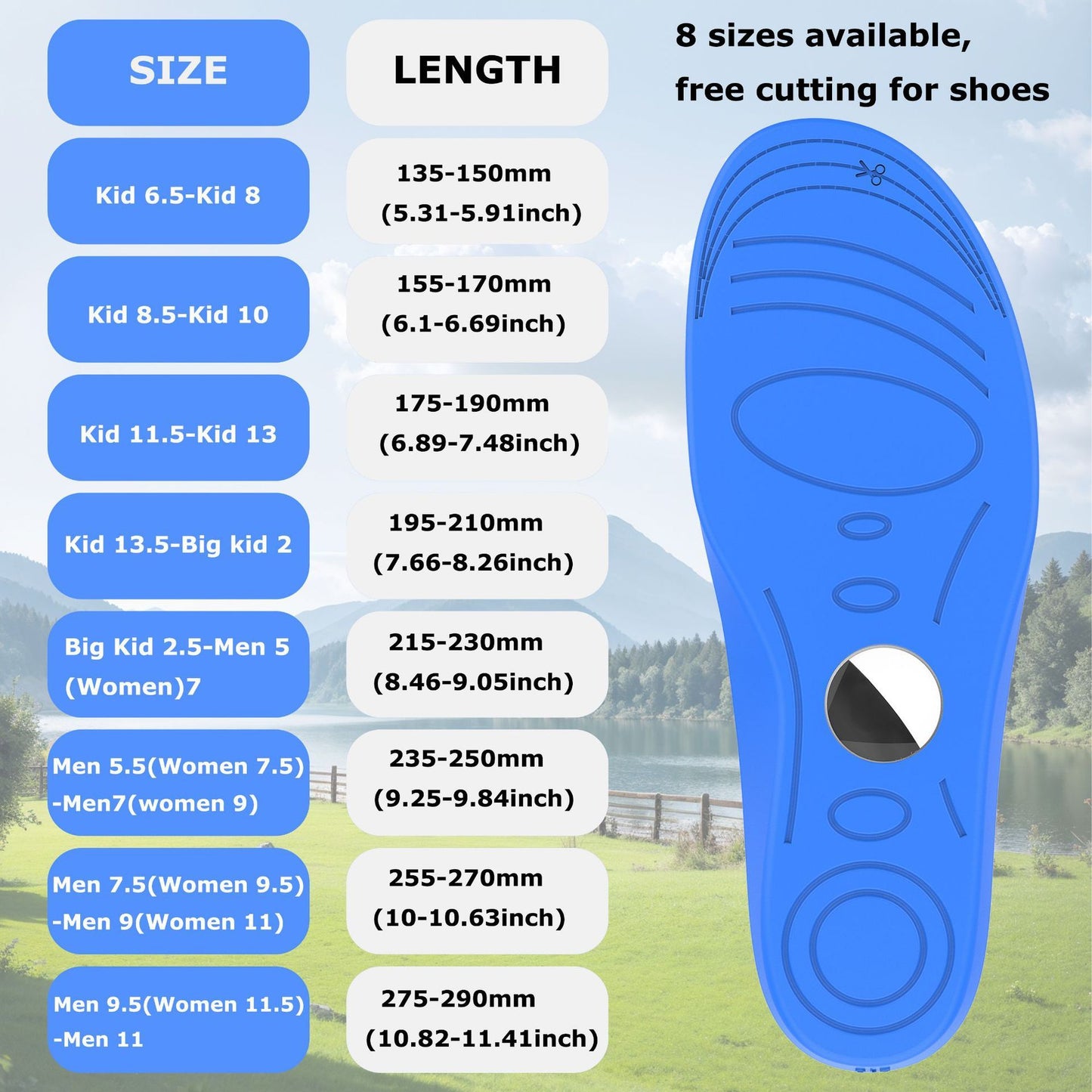 Pair of Shoe Insoles for Airtag Soft Hidden AirTag Holder - 2XL