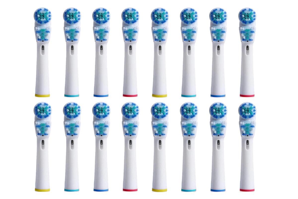16 Piece Best Double Clean Replacement Brush Heads Compatible With Oral-B
