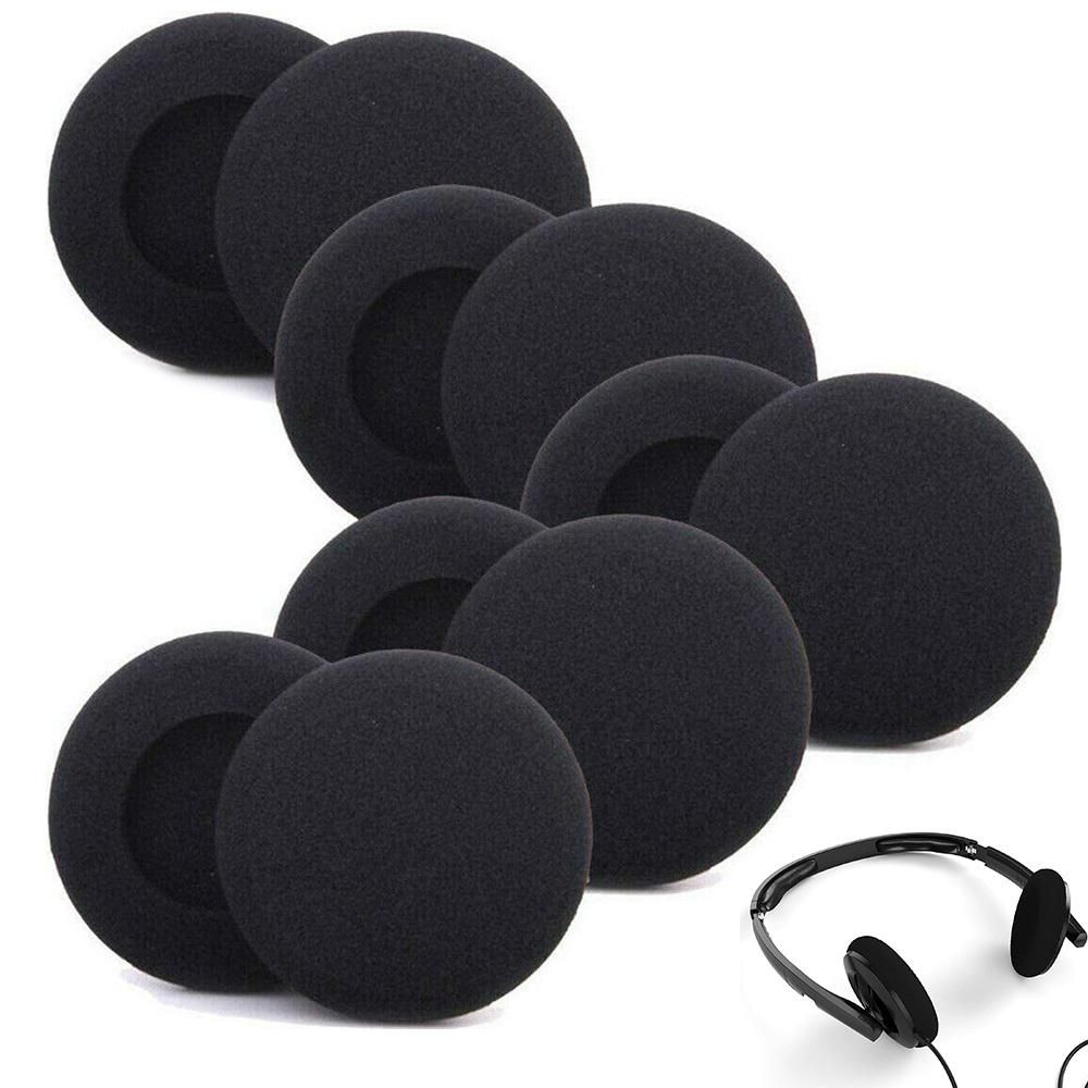 10 PCS Replacement Ear Pads Foam Cushion Covers for Headphones Ear Cushions - L