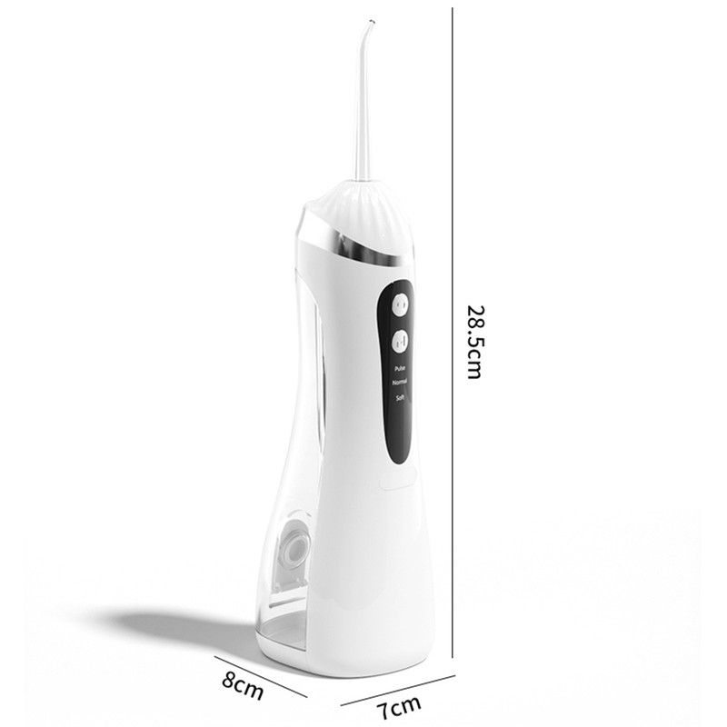 Portable Electric Water Flosser, 3-Speed High-Pressure, Orthodontic Home Oral Care Water Flosser - Pink