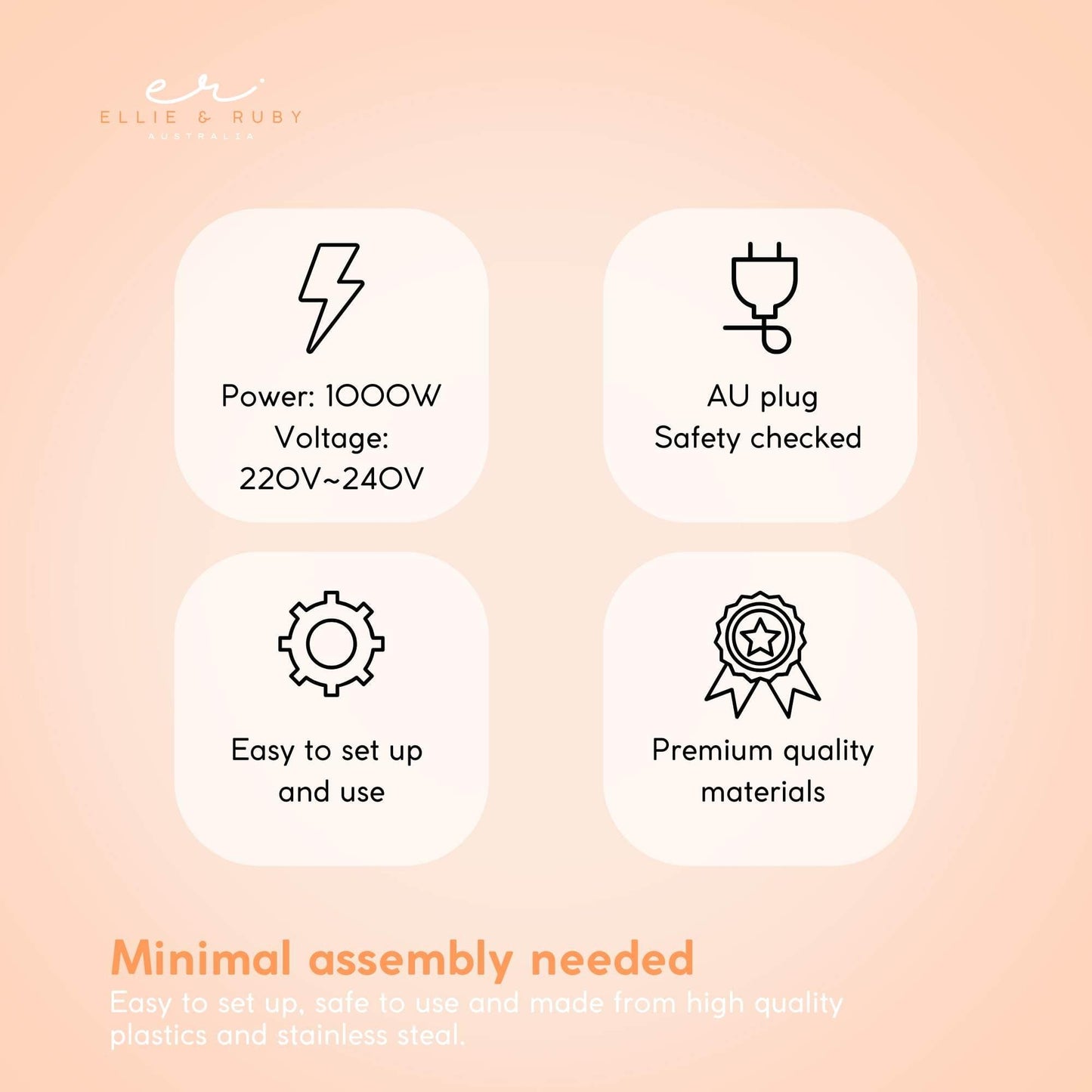 Free-standing hair dryer hood bonnet with safety-checked power and premium materials