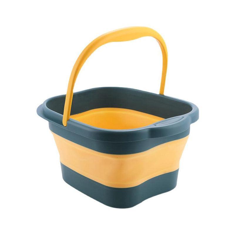 Folding Foot Spa Pedicure Bath Massage Tub Bucket Feet Basin Therapy Luxury - Blue