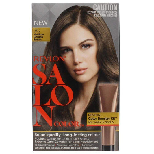Hair color kit box showing model portrait and Color Booster Kit for week 3 and 6