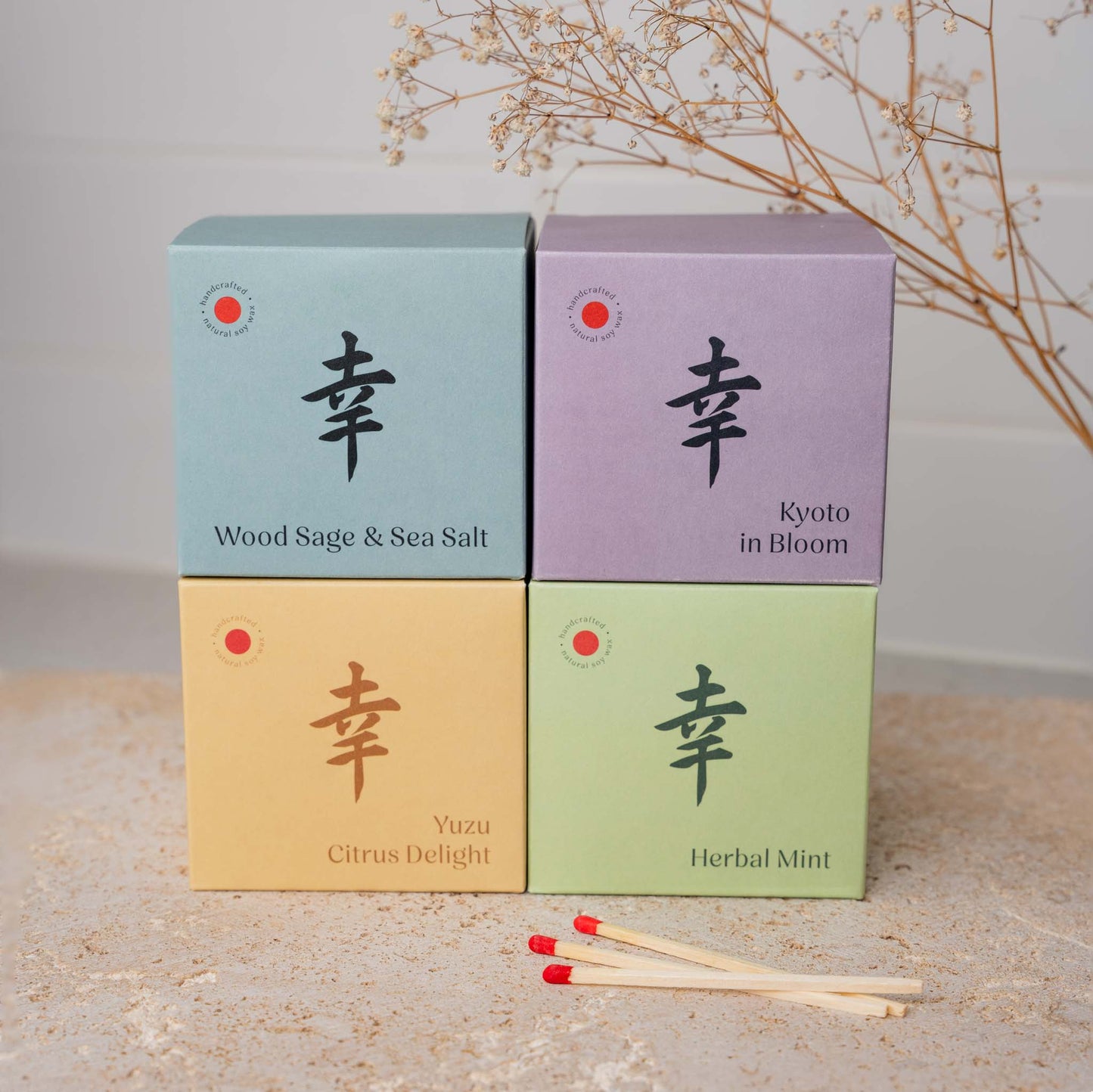 Candle Herbal Mint White Ceramic 180g