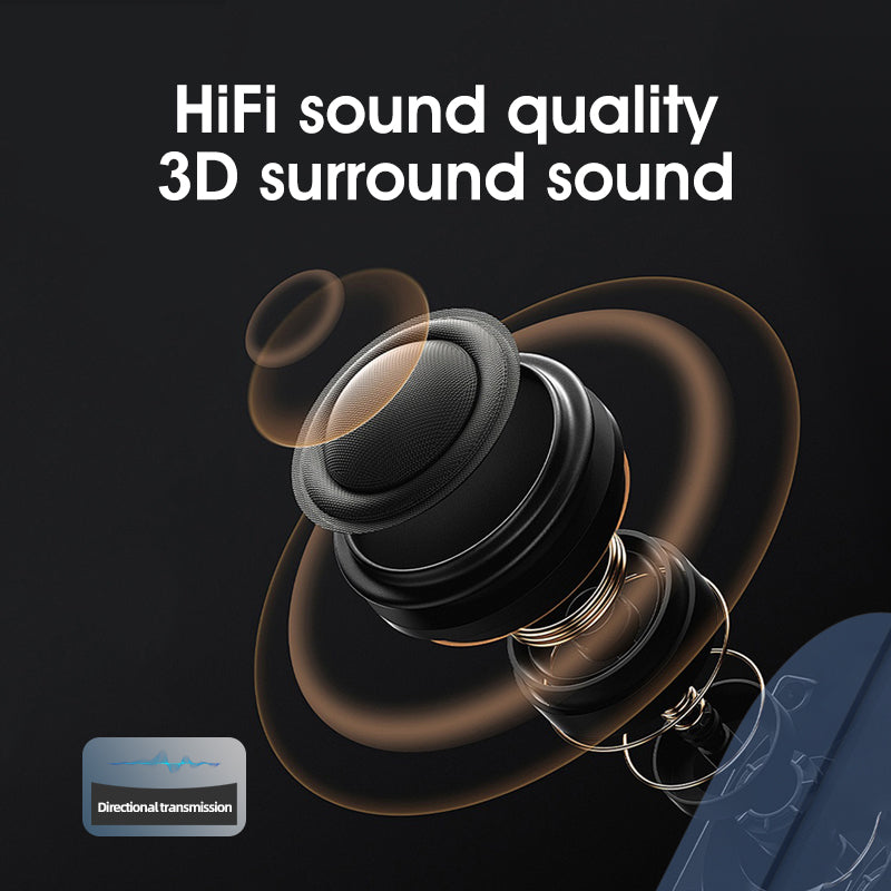 Blue SMB-07 Bone Conduction Under-Pillow Speaker - Bluetooth 5.4 Ultra-Thin Sleep Aid Sound Bar with Dual Speaker Resonance & 36 Built-in White Noise Tracks