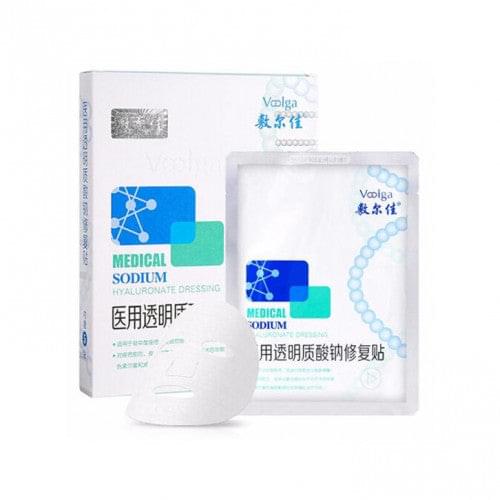 White medical sodium hyaluronate dressing repair mask package with face patch