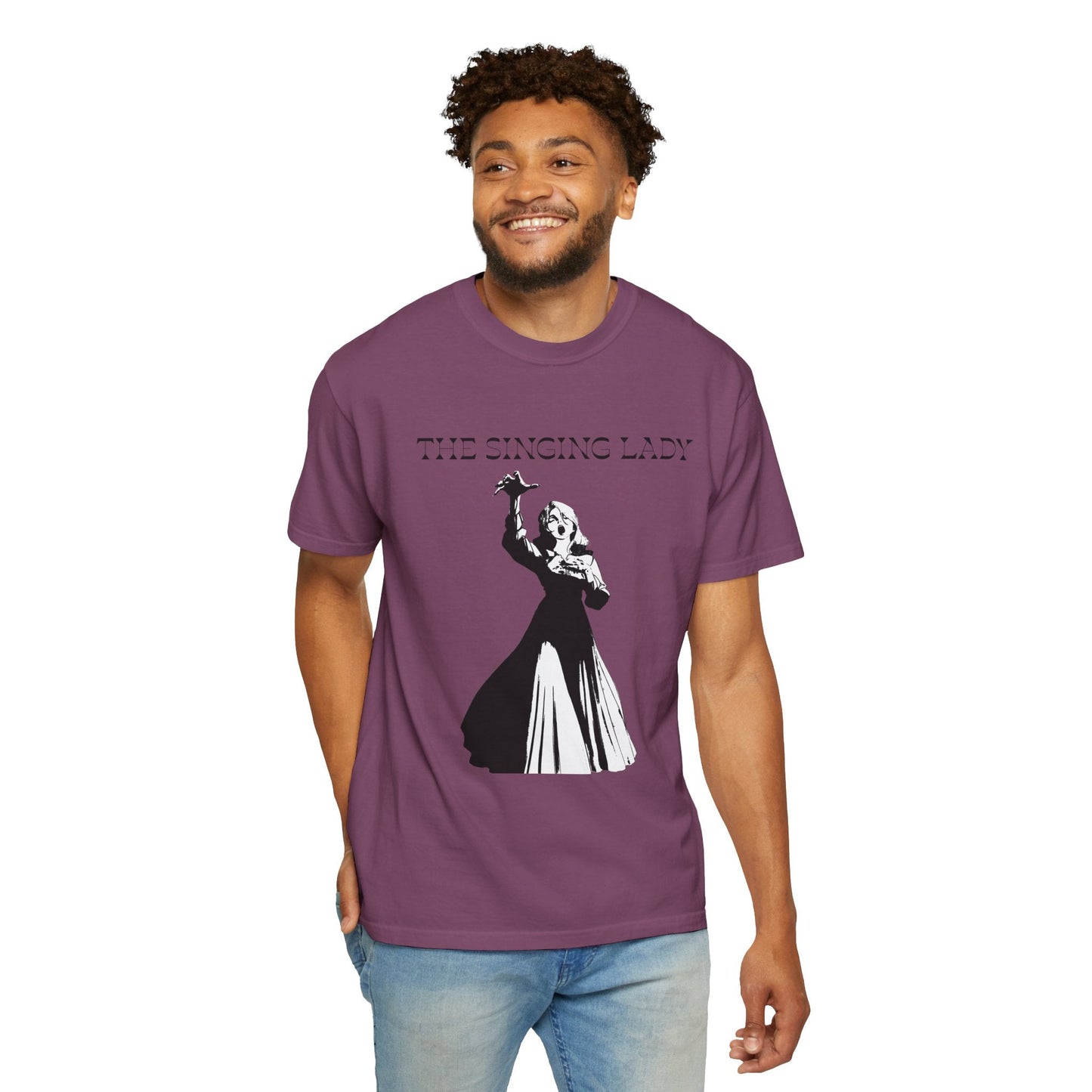 The Singing Lady T-Shirt — Vintage Silhouette Music Tee