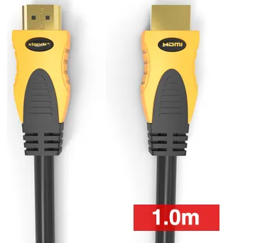XTENDR HDMI 2.0 Interface Lead | 1.0m | Gold-Plated OFC | 4K @ 2160p | ARC | 18Gbps | XTR-HDMI4K-010