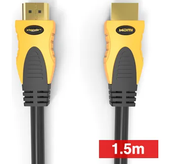 XTENDR HDMI 2.0 Interface Lead | 1.5m | Gold-Plated OFC | 4K @ 2160p | ARC | 18Gbps | XTR-HDMI4K-015