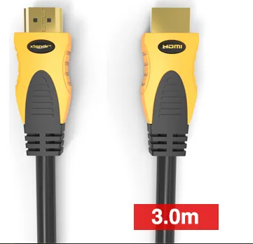 XTENDR HDMI 2.0 Interface Lead | 3.0m | Gold-Plated OFC | 4K @ 2160p | ARC | 18Gbps | XTR-HDMI4K-030