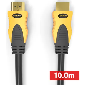 XTENDR HDMI 2.0 Interface Lead – 10.0m, 4K UHD, ARC, 18Gbps, Gold-Plated Connectors