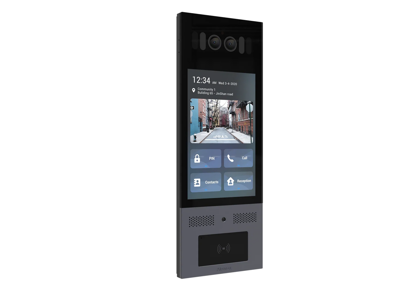 Akuvox X915S Smart Android Video Door Phone – 8″ Touchscreen, 2MP Starlight Camera, IP66/IK10, SIP, RFID, Premium Stainless Steel Finish, Flush/Surface Mount