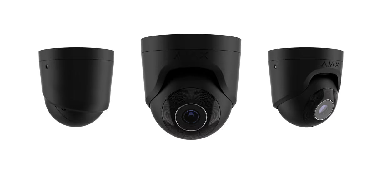 AJAX#64927 Ajax 8MP 2.8mm Turret IP Security Camera – White / Black