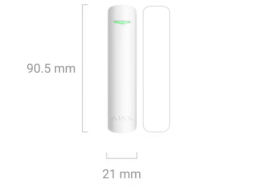 AJAX#30852 Ajax Superior DoorProtect Fibra Wired Door & Window Opening Detector White / Black