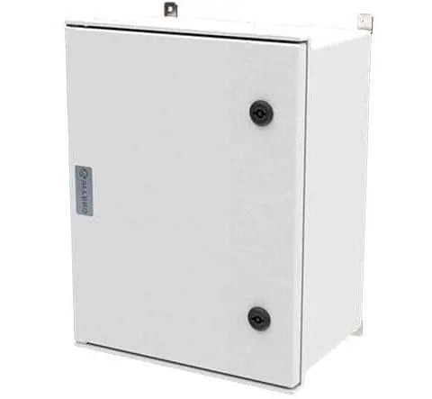 ALLBRO ALL-006/E Hinged Enclosure | 600x400x200mm | Grey SMC IP66 IK10 Industrial Electrical Cabinet with T-Locks & Internal Mounting Plate