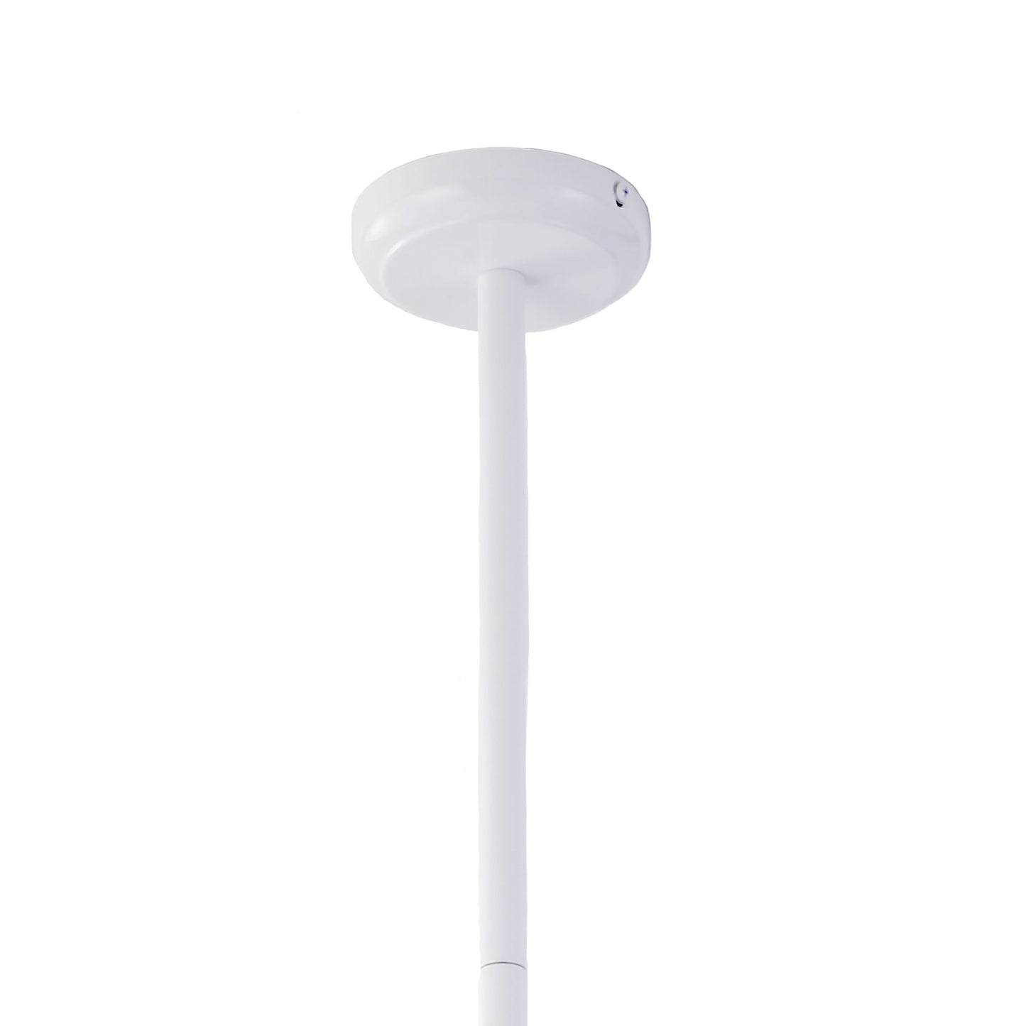 White metal pendant light ceiling canopy with hanging rod