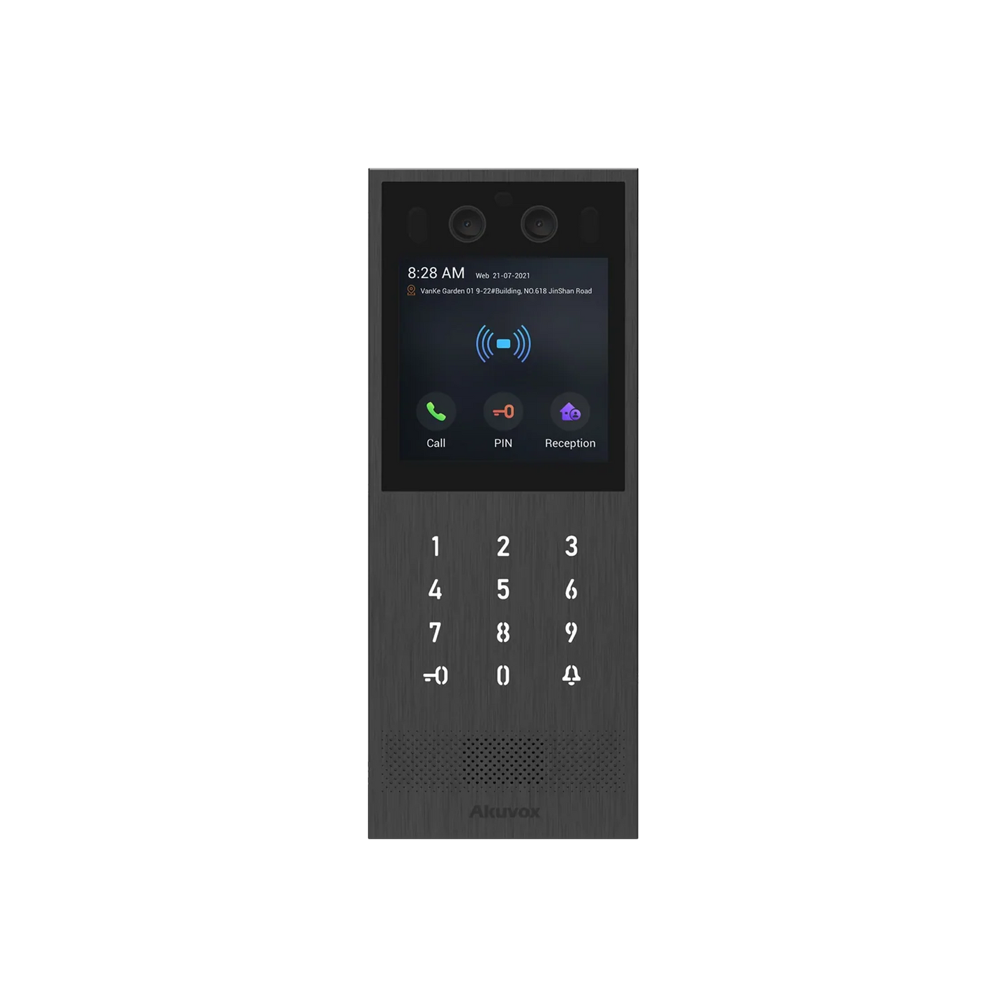 Akuvox X912S Linux Video Door Phone – 4″ Touchscreen, 2MP Starlight Camera, Multi-Access, NFC/BLE, IK10/IP65 Stainless Steel, Surface & Flush Mount SKU:X912S-SEC