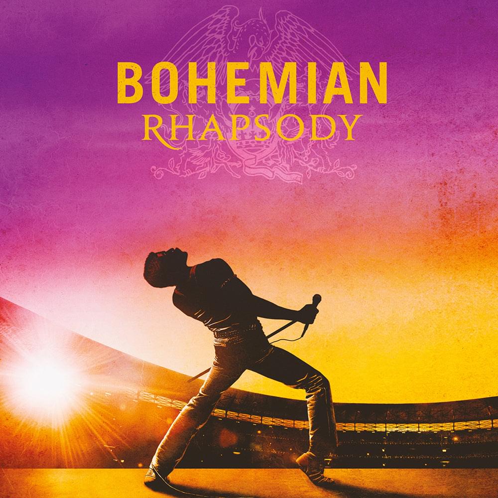 Double vinyl album cover with 'Bohemian Rhapsody' text and silhouette
