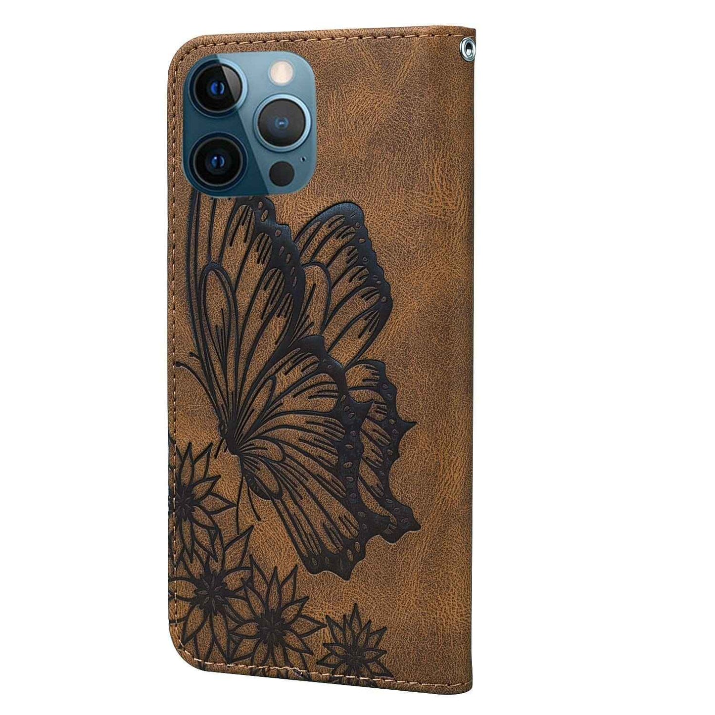 iPhone Butterfly Leather Wallet Case