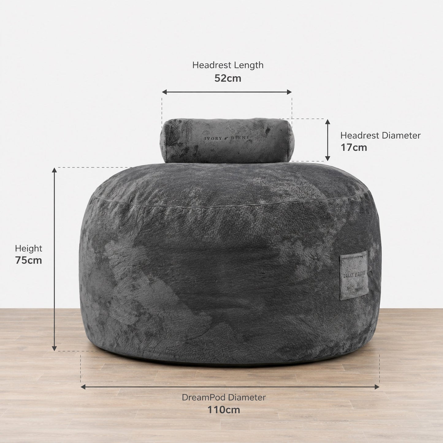 DreamPod® Classic - Grey - HEADREST ONLY