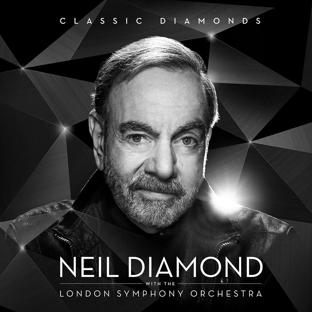 Vinyl record album cover with Neil Diamond portrait and London Symphony Orchestra text