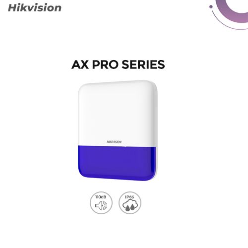 Hikvision DS-PS1-E-WE Wireless External Sounder | 868MHz Outdoor Siren with 110dB Alert and IP65 Rating