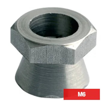 PROLOK Shear Nut Security Fastener – M6 Zinc Plated, 1-Way Tamper-Proof Nut, Pack of 10 | Anti-Theft Permanent Fastening Solution | Part No. SHN6Z-10