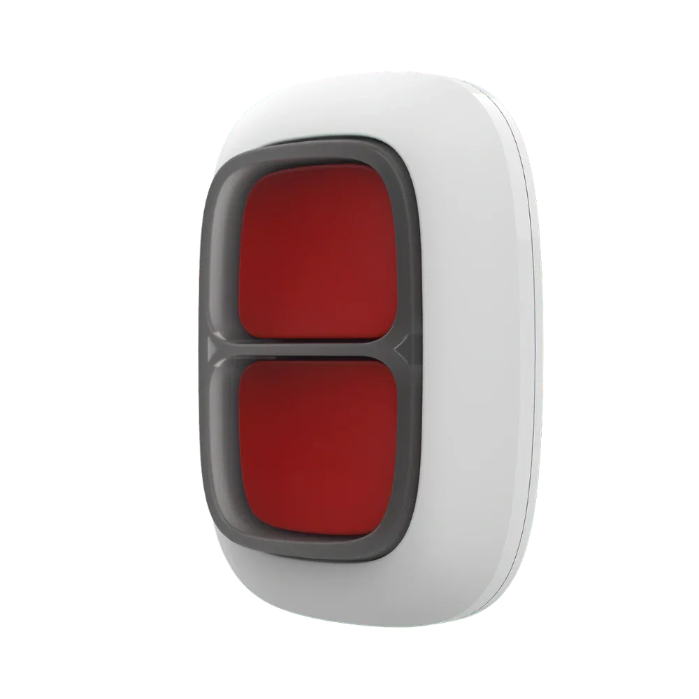 AJAX#30624 – Ajax DoubleButton Jeweller Wireless Hold-Up / Panic Button (White)