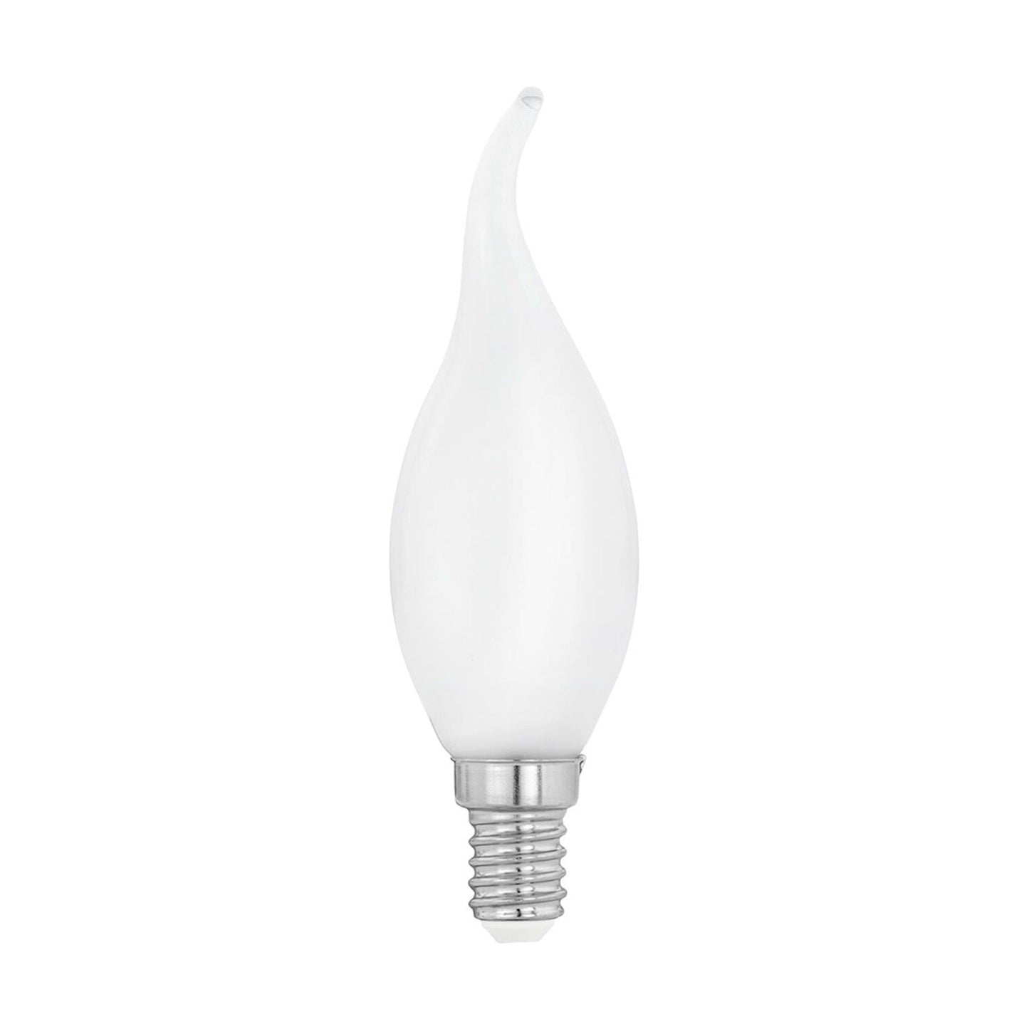 Frosted E14 flame-tip chandelier candle globe bulb with screw base